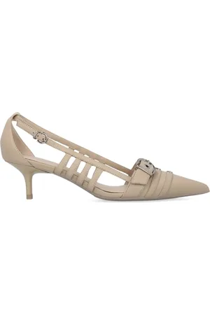 Pinko 50mm leather slingback pumps