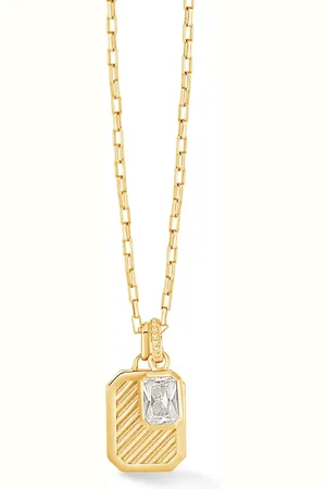 Dower and Hall Octagon Humbug paperclip necklace