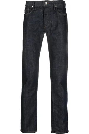 Emporio Armani Dark-wash straight-leg jeans
