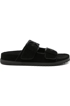 James Perse Suede buckle slides