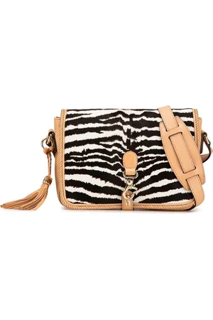 Gucci 2000-2015 Pony Hair and Leather Zebra Print Marrakech crossbody bag