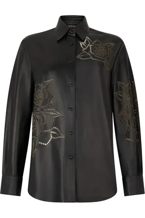 Roberto Cavalli Floral-detail shirt