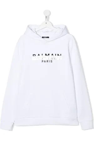 Balmain TEEN logo-print hoodie