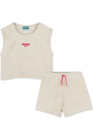 Kenzo Terry-cloth jacquard top and shorts set