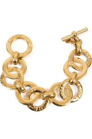 Céline 1990s logo-engraved chain bracelet