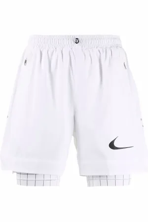 Nike Grid-print two-in-one layered shorts