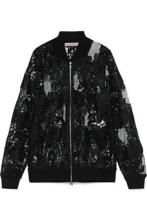D.EXTERIOR Macrame bomber jacket