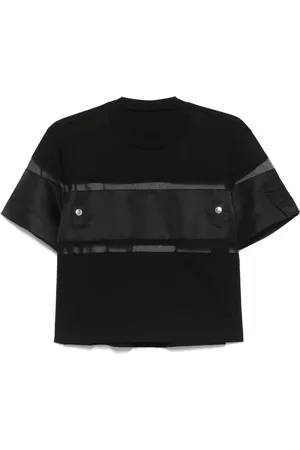 SACAI Sheer-panels T-shirt