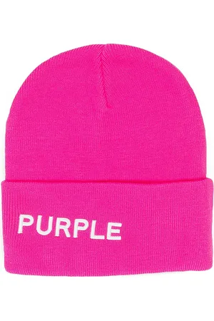 Purple Brand Cuffed " " beanie hat