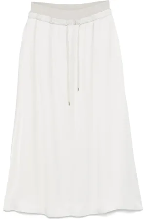 LORENA ANTONIAZZI Drawstring midi skirt
