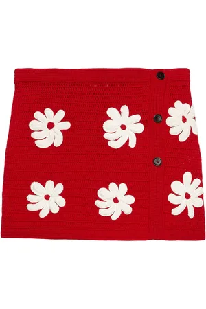 Msgm Crochet mini skirt