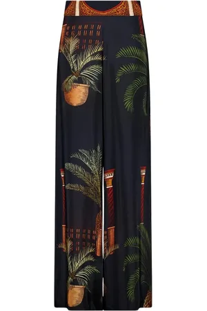 JOHANNA ORTIZ Printed silk trousers