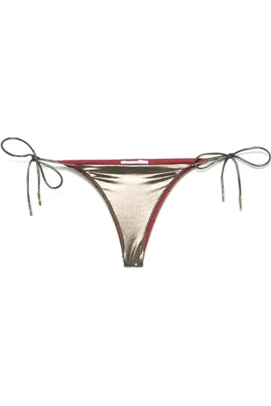 Patrizia Pepe Metallic bikini bottoms