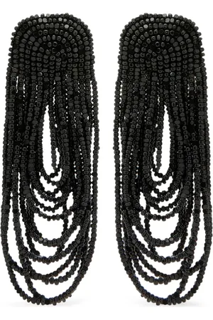 Oscar de la Renta Beaded Curtain earrings