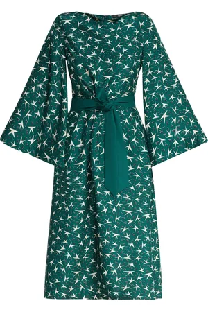 Karl Lagerfeld Logo-print silk midi dress