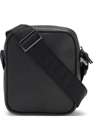 HUGO BOSS Monogram-pattern reporter bag