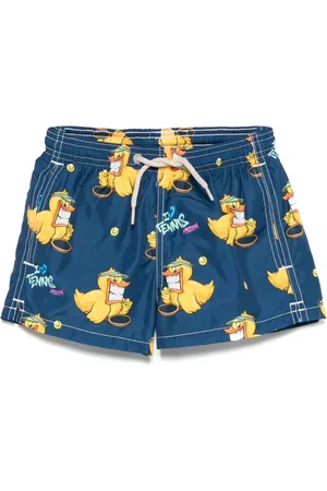MC2 SAINT BARTH X Cryptopuppets® Jeans Lighting swim shorts