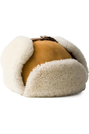 Prada Suede shearling trapper hat