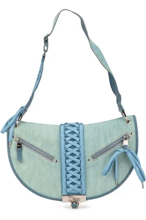 Dior 2002 Denim Admit It Flap hobo bag
