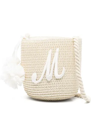MONNALISA Logo-embroidered bucket bag