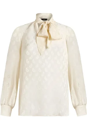 Etro Paisley-jacquard silk blouse