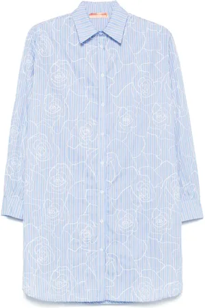 ERMANNO SCERVINO Embroidered-logo shirt