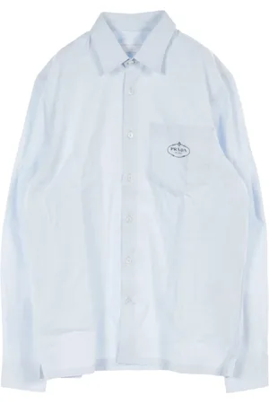 Prada 2010s logo-embroidered shirt