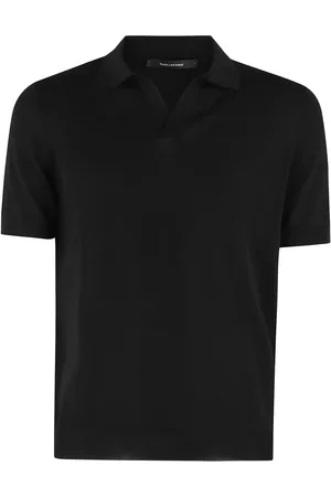 TAGLIATORE Ribbed detailing polo shirt