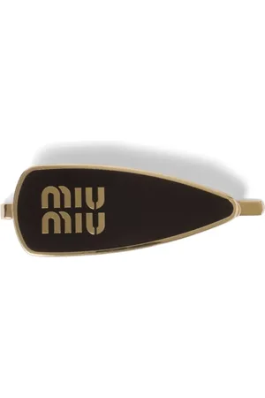 Miu Miu Engraved-logo enamel hair clip