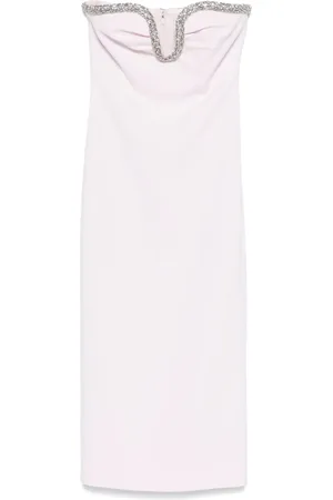 Roland Mouret Sweetheart-embellished midi dress