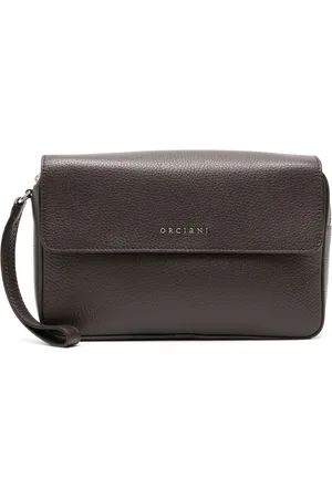 Orciani Logo-lettering clutch bag