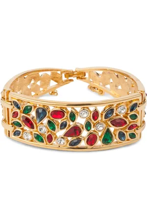 Susan Caplan 1980s crystal-embellished bracelet