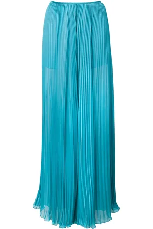 Alberta Ferretti Pleated wide-leg trousers