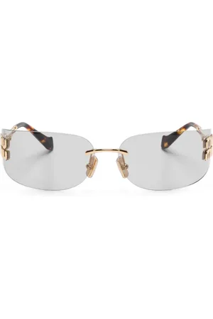 Miu Miu Logo-plaque sunglasses