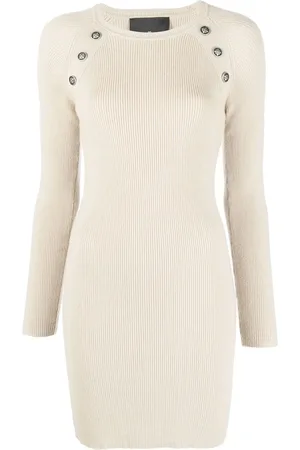 John Richmond Button-embellished detail dress