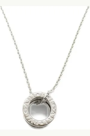 Bvlgari 2010s 18K white gold B.zero1 necklace