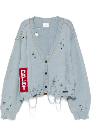 DOUBLET Recycled-denim yarn cardigan