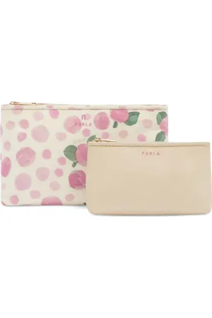 Furla Rose motif make-up bag