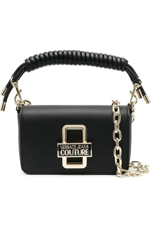 VERSACE Logo-plaque shoulder bag