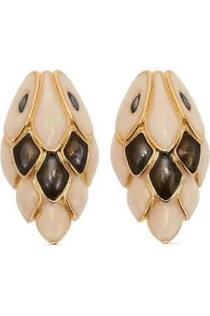 Roberto Cavalli Snake clip-on earrings