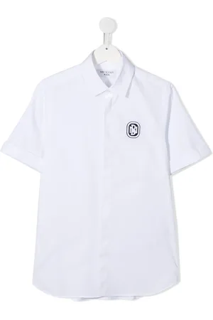 Neil Barrett TEEN chest embroidery shirt