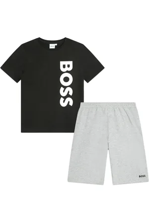 HUGO BOSS Logo-print T-shirt and shorts set
