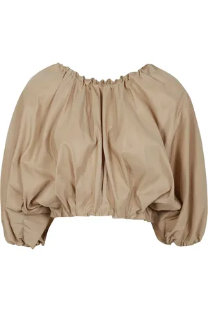 Nº21 Puff-sleeves crop top