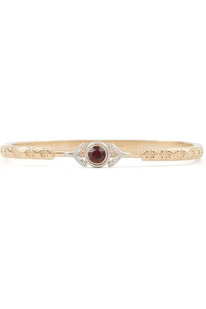 Maison Margiela Crystal-embellished engraved bracelet