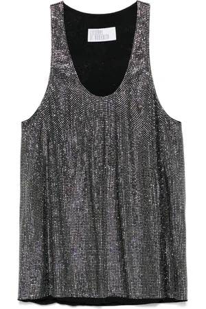 GIUSEPPE DI MORABITO Rhinestone-embellished tank top