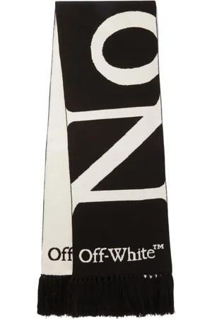 OFF-WHITE No Offence intarsia-logo scarf