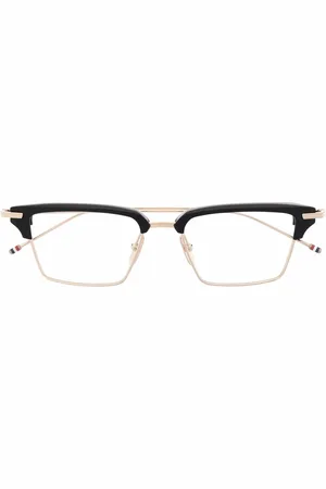 Thom Browne RWB-stripe square-frame glasses