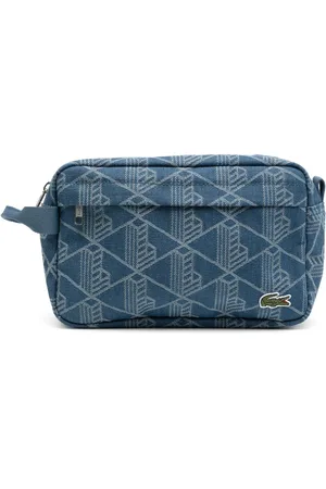 Lacoste Jacquard-motif wash bag