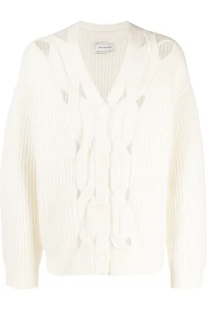 Feng Chen Wang Ribbed cut-out cardigan