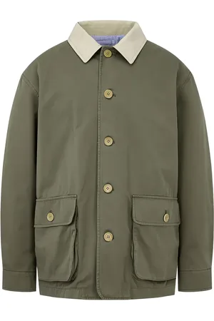 MAN ON THE BOON. Colour-block cotton jacket